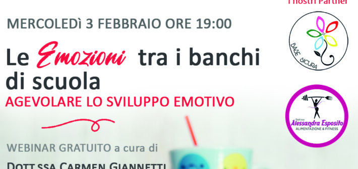 Webinar Le emozioni tra i banchi di scuola