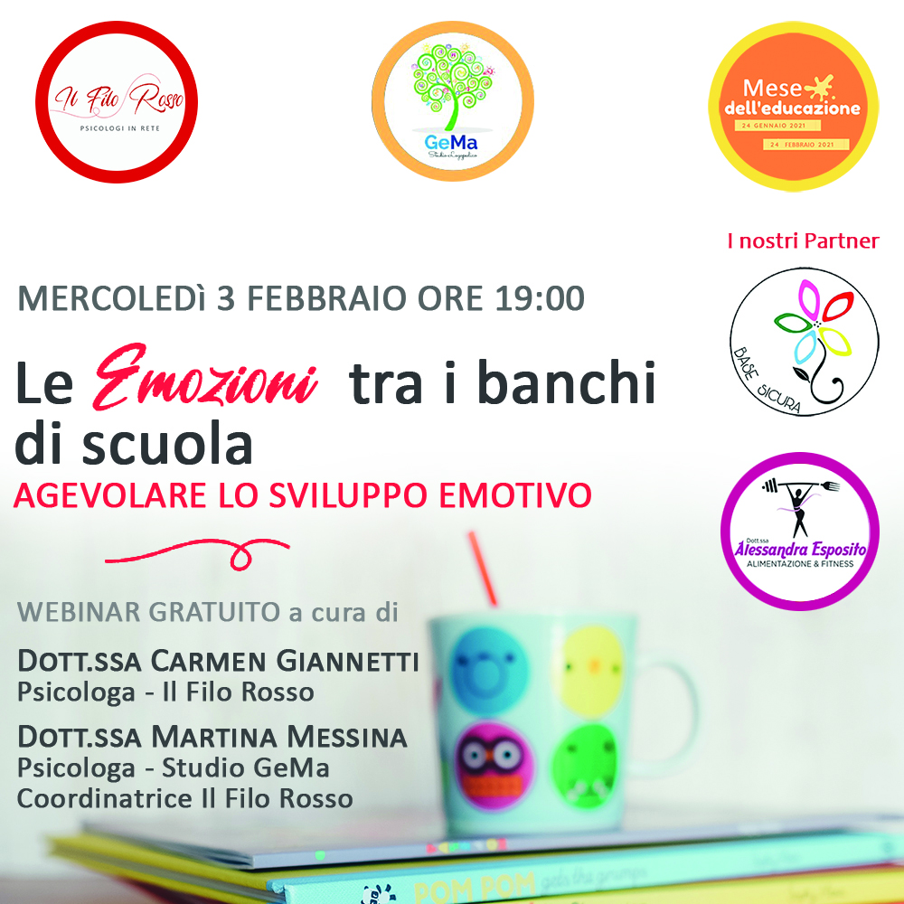 Webinar Le emozioni tra i banchi di scuola